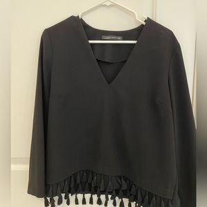 Zara black blouse